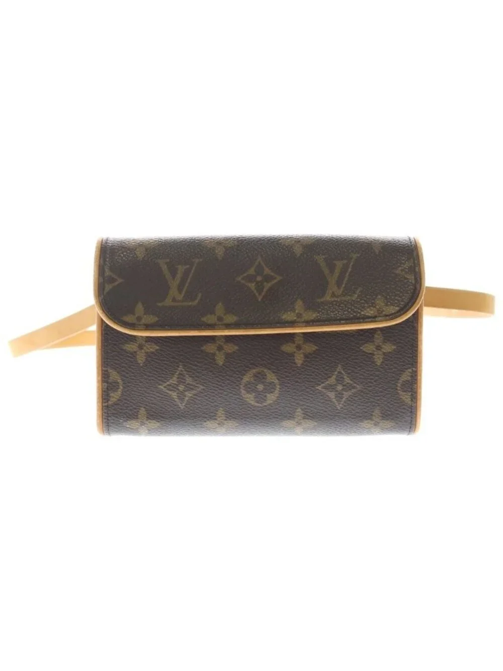 Louis Vuitton Monogram Pochette Florentine Leather Waist Bag Brown